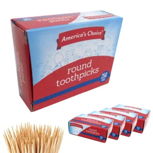 1000 Wooden Toothpicks Cocktail Appetizer Sandwich Party Food Pick Oral Dental