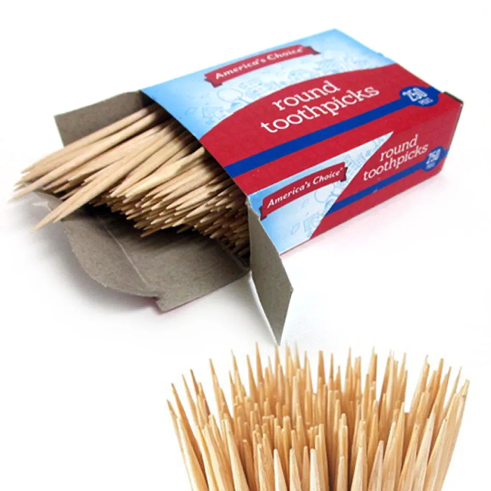 1000 Wooden Toothpicks Cocktail Appetizer Sandwich Party Food Pick Oral Dental