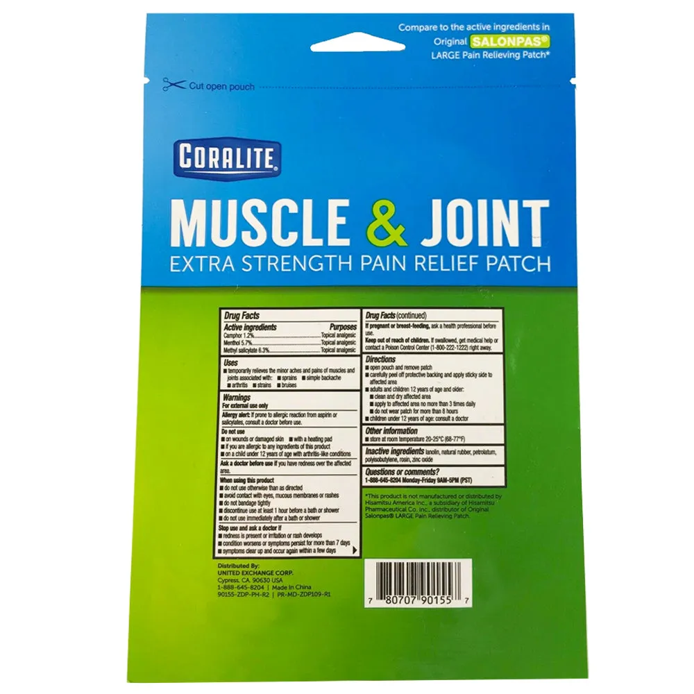 12 Pain Relief Patches Arthritis Back Waist Muscle Joint Shoulder External Aches