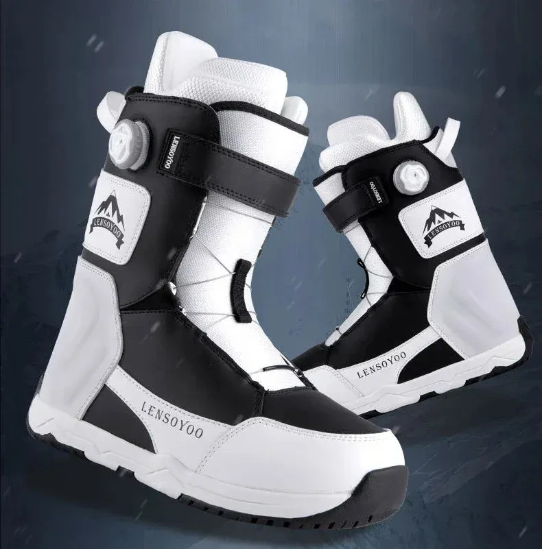 2024 Outdoor Snowboarding Sport Boots New Winter Couple Ski Shoes Women Warm Breathable Waterproof Cold Resistant Men Snow Shoes