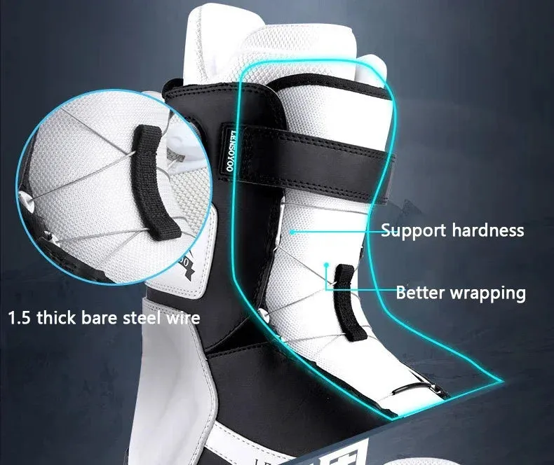 2024 Outdoor Snowboarding Sport Boots New Winter Couple Ski Shoes Women Warm Breathable Waterproof Cold Resistant Men Snow Shoes