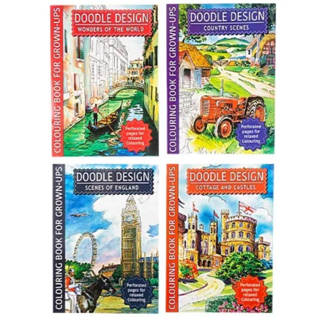 Adult Doodle Design Colouring Book