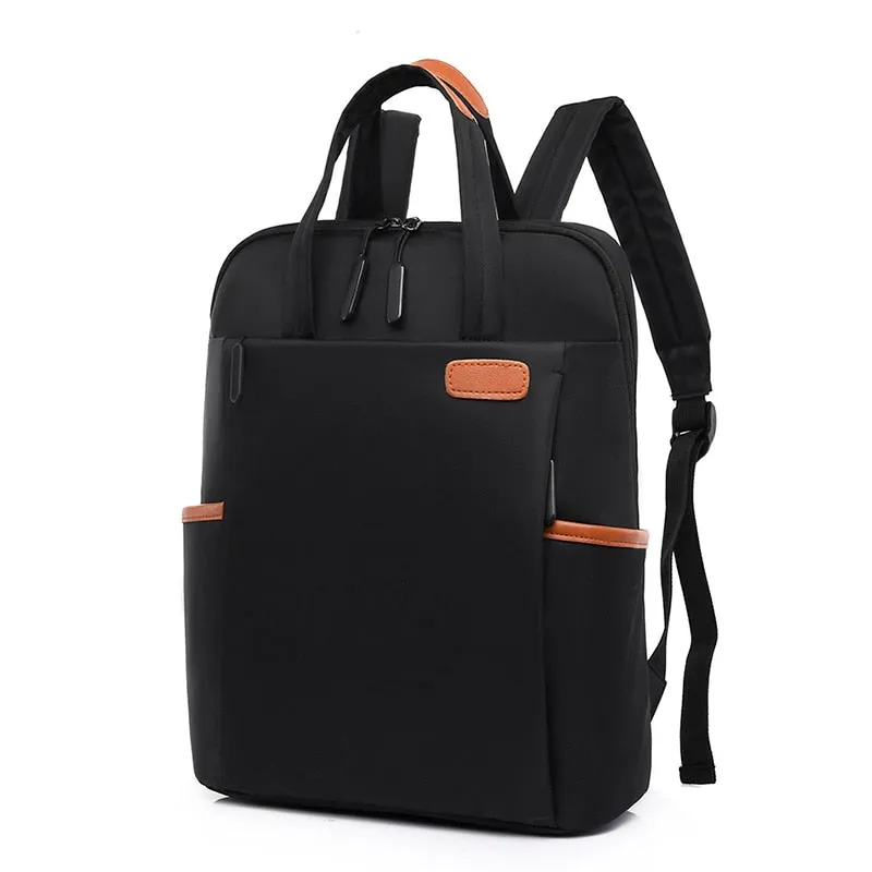 Back to school Waterproof Business Woman Backpack Fashion Oxford College Student School Backpacks 13 14 Inch Laptop Bag Travel Rucksack Mochila