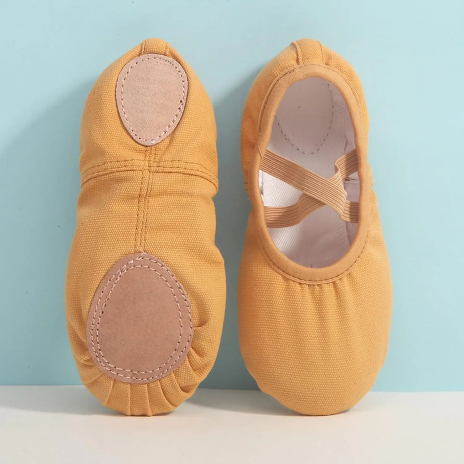 Ballet Shoes Toddler Slippers Highly Elastic Canvas Girls Ballerina Practice Dance Shoes for Little Kid Big Kid