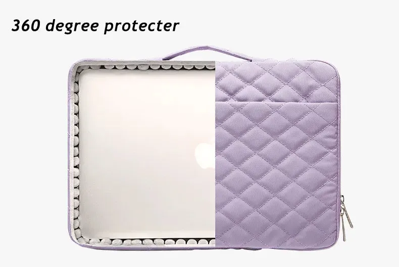 For Macbook Air Pro Unisex 12,13.3,14,15.4,15.6 Inch Embroidery Hand & Laptop Bag