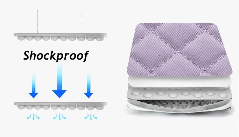 For Macbook Air Pro Unisex 12,13.3,14,15.4,15.6 Inch Embroidery Hand & Laptop Bag