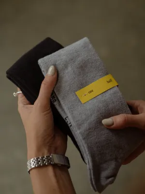 PACK LONG SOCKS - BLACK & GRAY