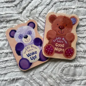 Teddy Bear Says Good Night   Wake Up Set of 2 Children's Book