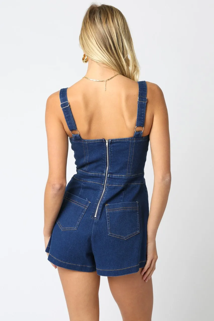 The ‘Serah Denim Romper’