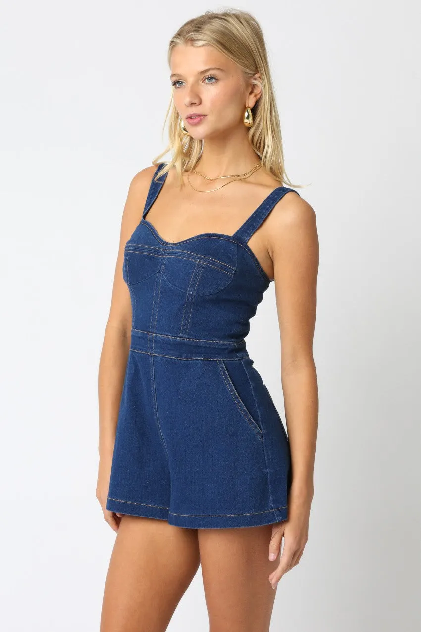 The ‘Serah Denim Romper’