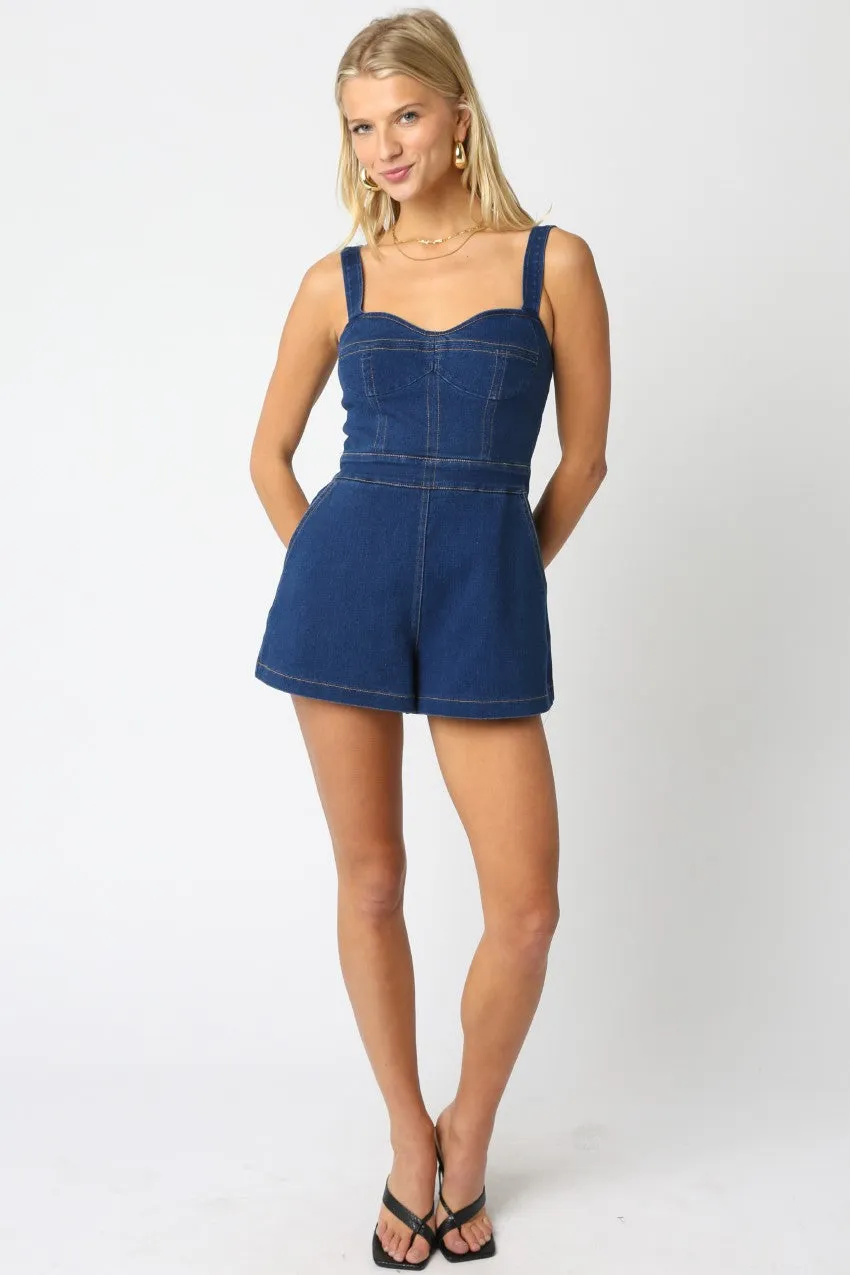 The ‘Serah Denim Romper’