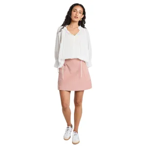 Valid Blush Cord Mini Skirt